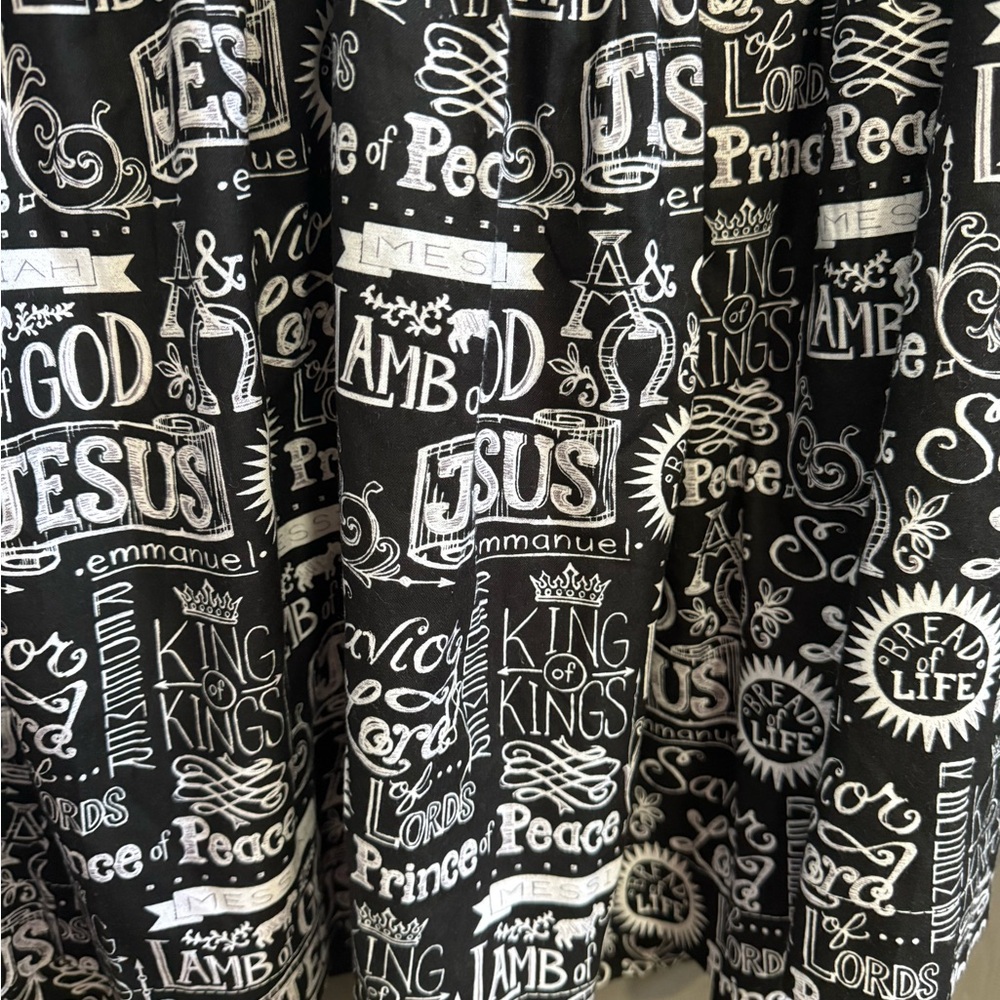 Upcycled Graphic Tee - Jesus Is My Rock - Multicolor fits up to 2x - Picture 4 of 6